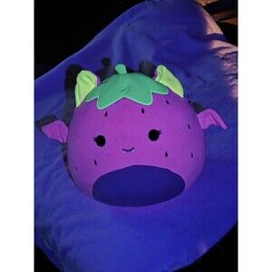 Gwendolyn Fruit Bat Squishmallow 12" Blacklight Squad Member Plush Toy